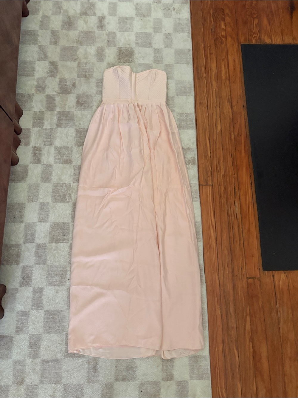 Parker Girls Strapless Blush Pink Maxi Dress